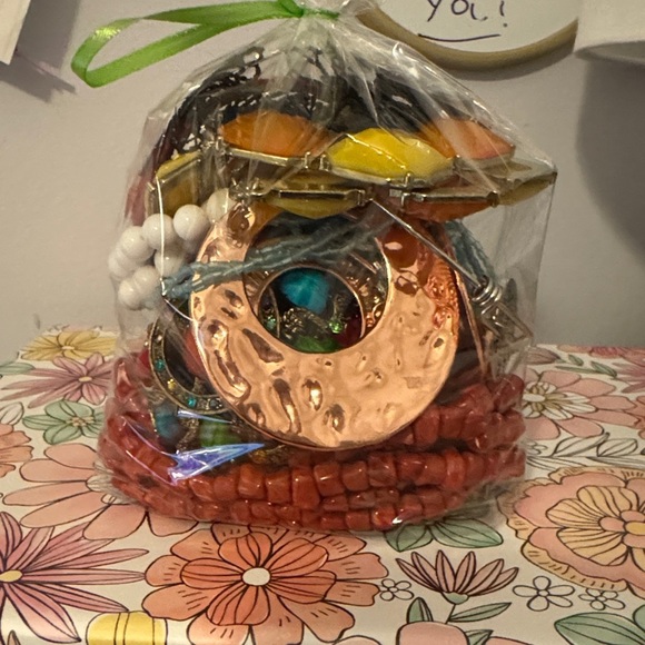 Jewelry - Stunning vibrant mystery Jewelry bag